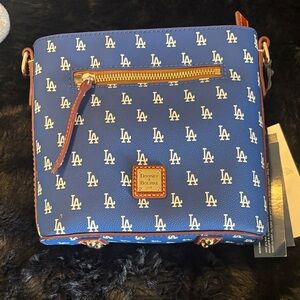 Dooney & Bourke Blue LA Patterned Crossbody